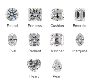 Choose a diamond shape that suits both your ring setting and the recipient’s personality.
                                                 If you’re looking for perfection, our True Hearts™ collection is available in Round Cut,
                                                 Princess Cut, and Cushion Cut varieties.